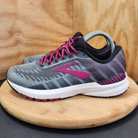 Brooks Womens Ravenna 10 Gray Running Shoes Sneakers Size 8.5 - Picture 4 of 9